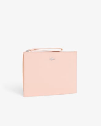 Anna Coated Piqu&eacute; Canvas Pouch