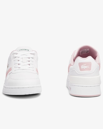 Women's T-Clip Leather and Synthetic Perforated Trainers