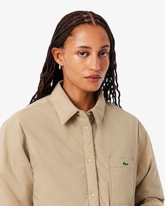 Water-Repellent Padded Overshirt