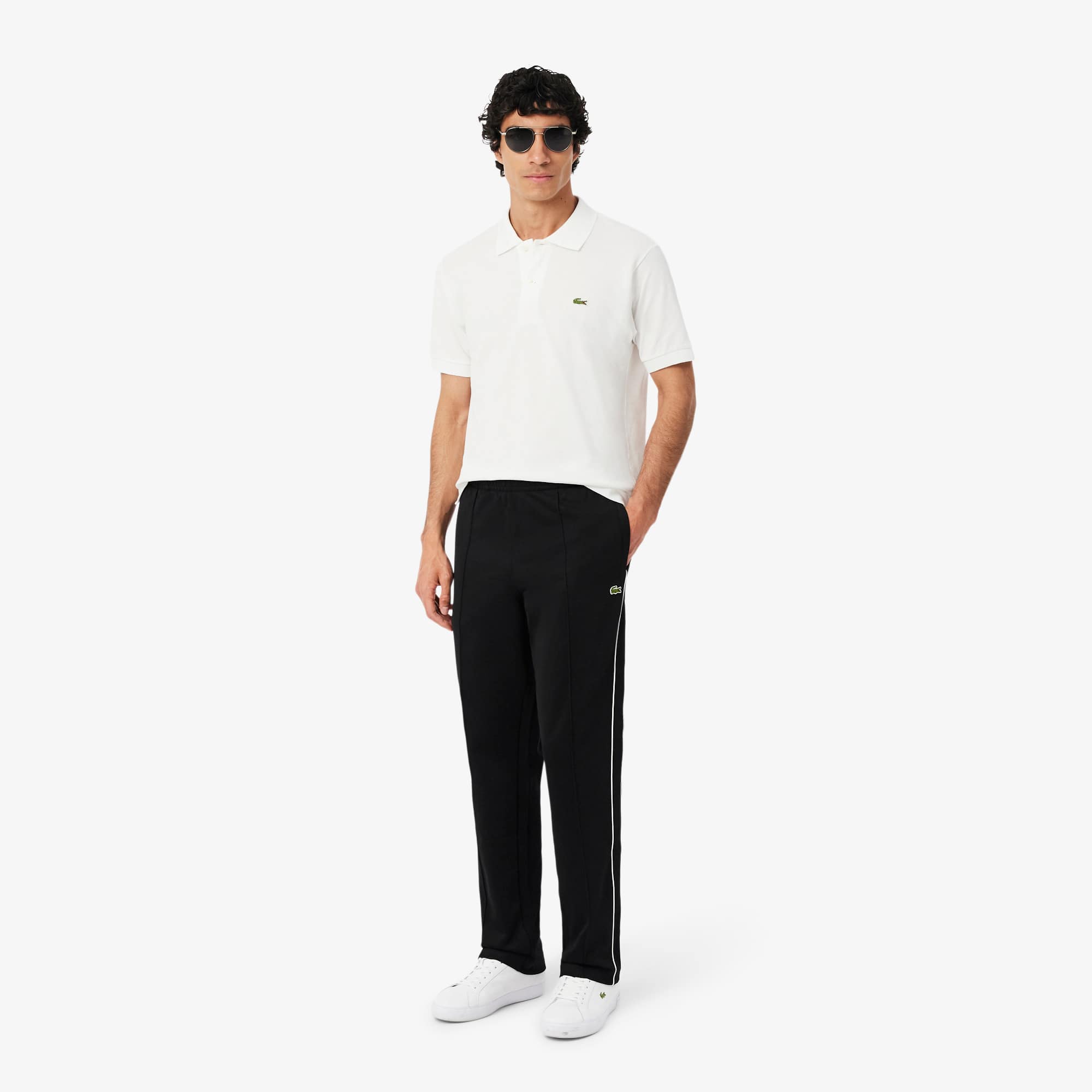 Trim Accent Piqué Sweatpants - Trackpants - New In 2026 | Lacoste