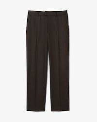 Straight Fit Chevron Wool Pants