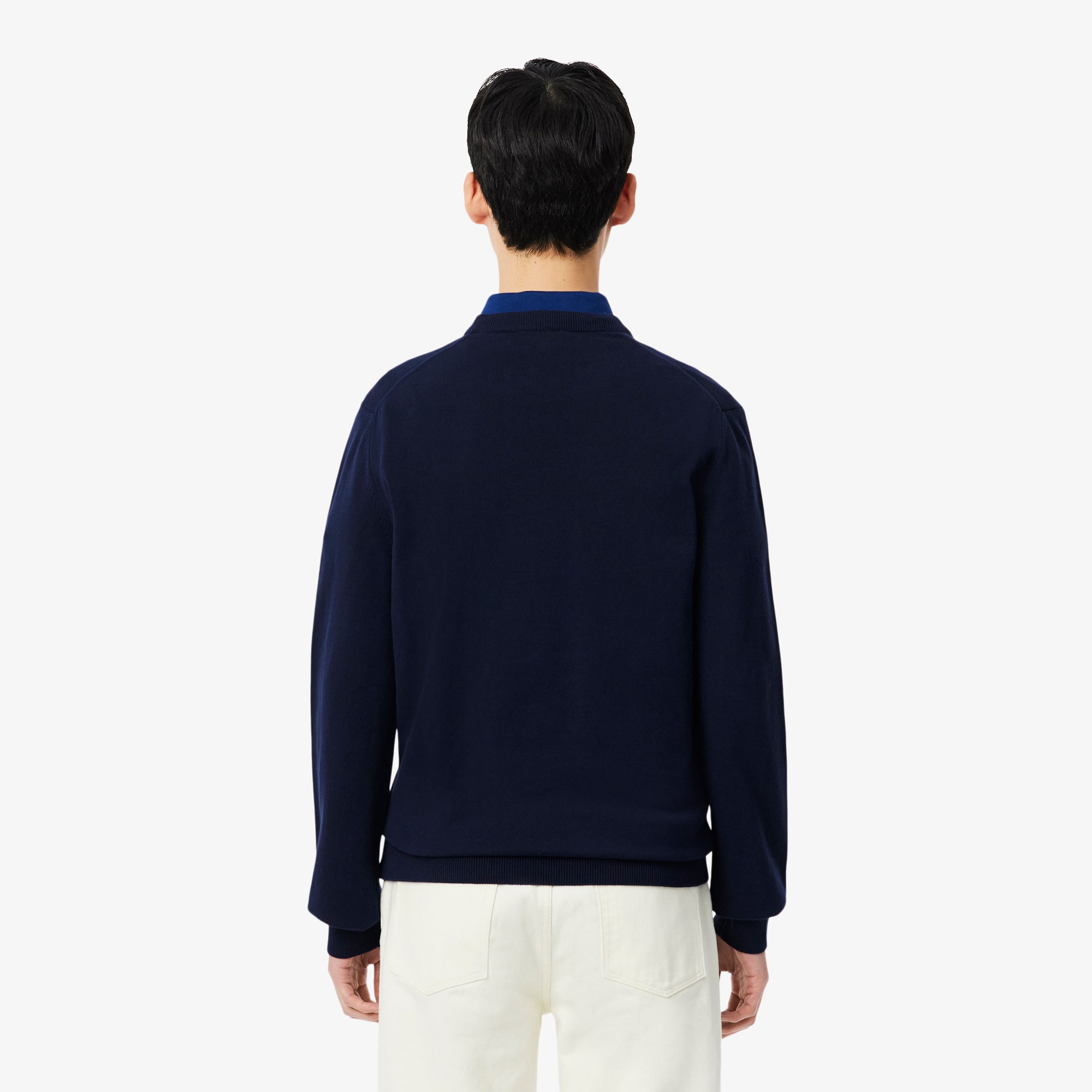 Monochrome Crew Neck Cotton Sweater - Men's Knitwear - New In 2026