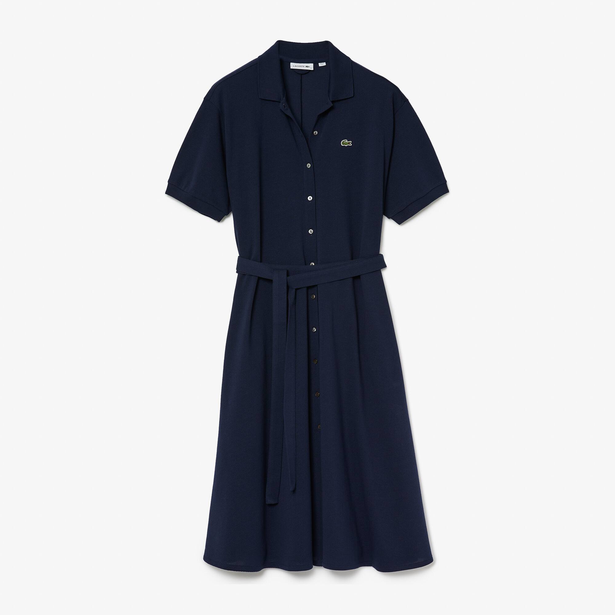 lacoste belted dress