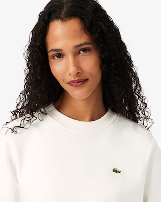 Relaxed Fit Fleece Crew Neck Sweatshirt