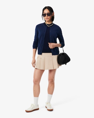 3D Rib Knit Cotton Cardigan