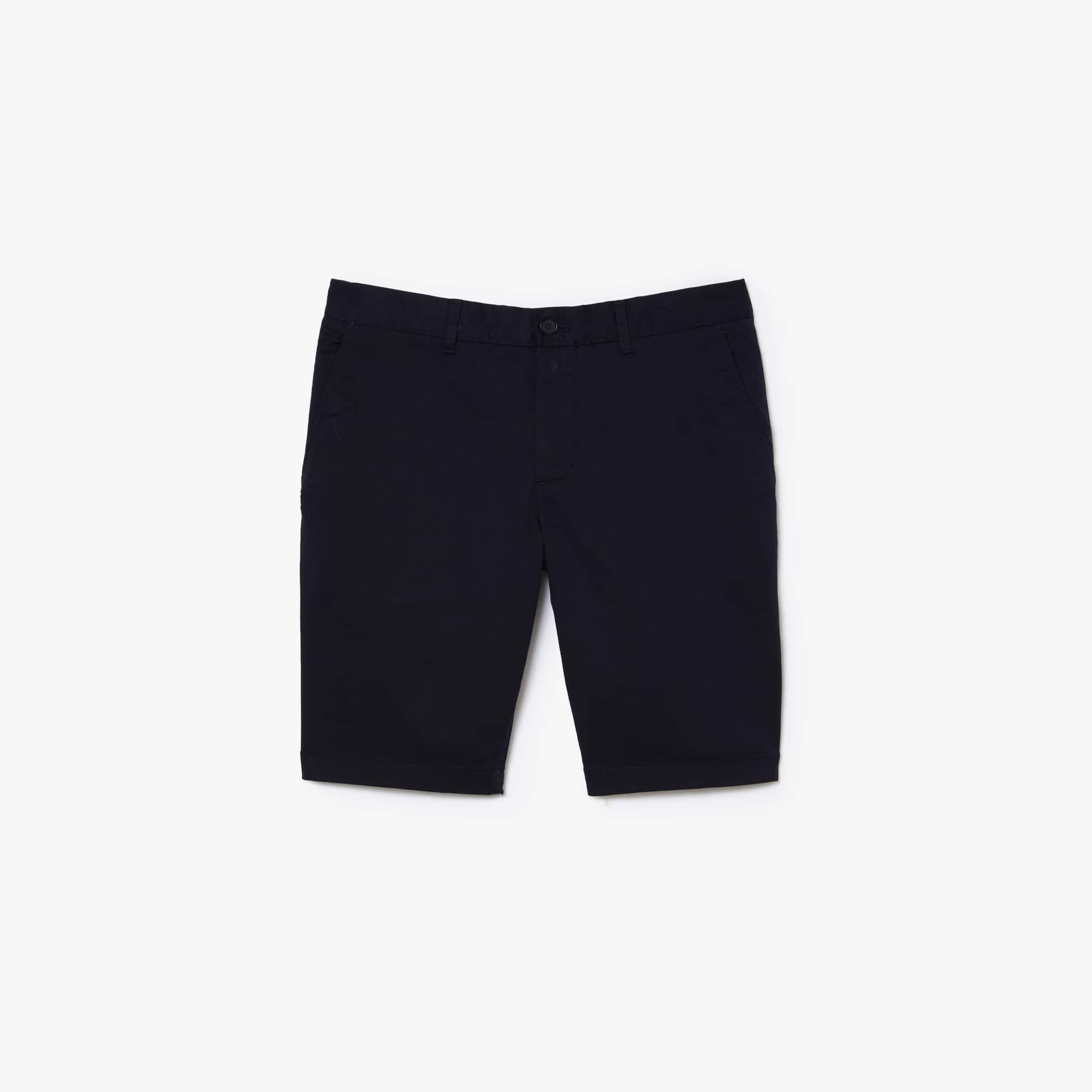Slim Fit Stretch Cotton Bermuda Shorts 