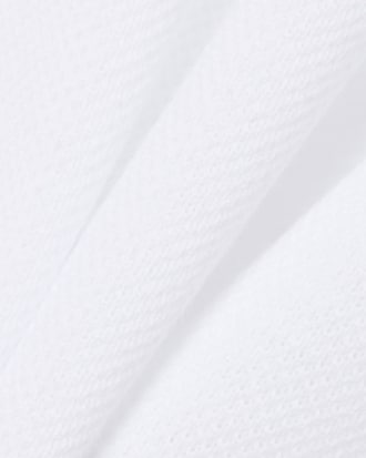 Stripe Collar Petit Piqu&eacute; Polo Shirt