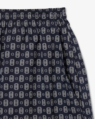 Printed Oversized Bermuda Shorts