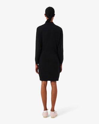 Slim Fit Fluid Piqu&eacute; Polo Collar Dress