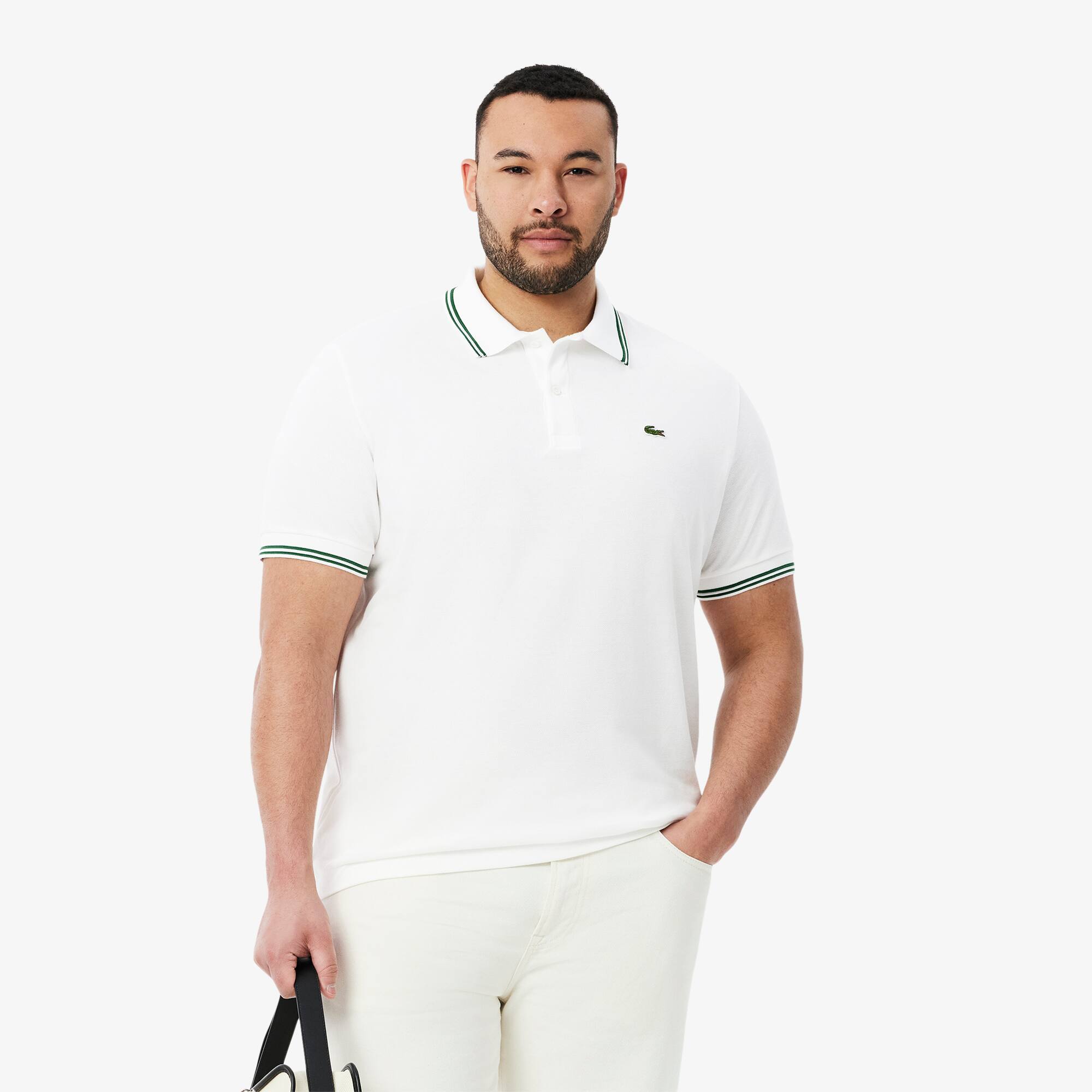 Regular Fit Trim Accent L.12.12 Polo Shirt - Men's Short Sleeves Regular Fit Trim Accent L.12.12 Polo Shirt - Men's Short Sleeves