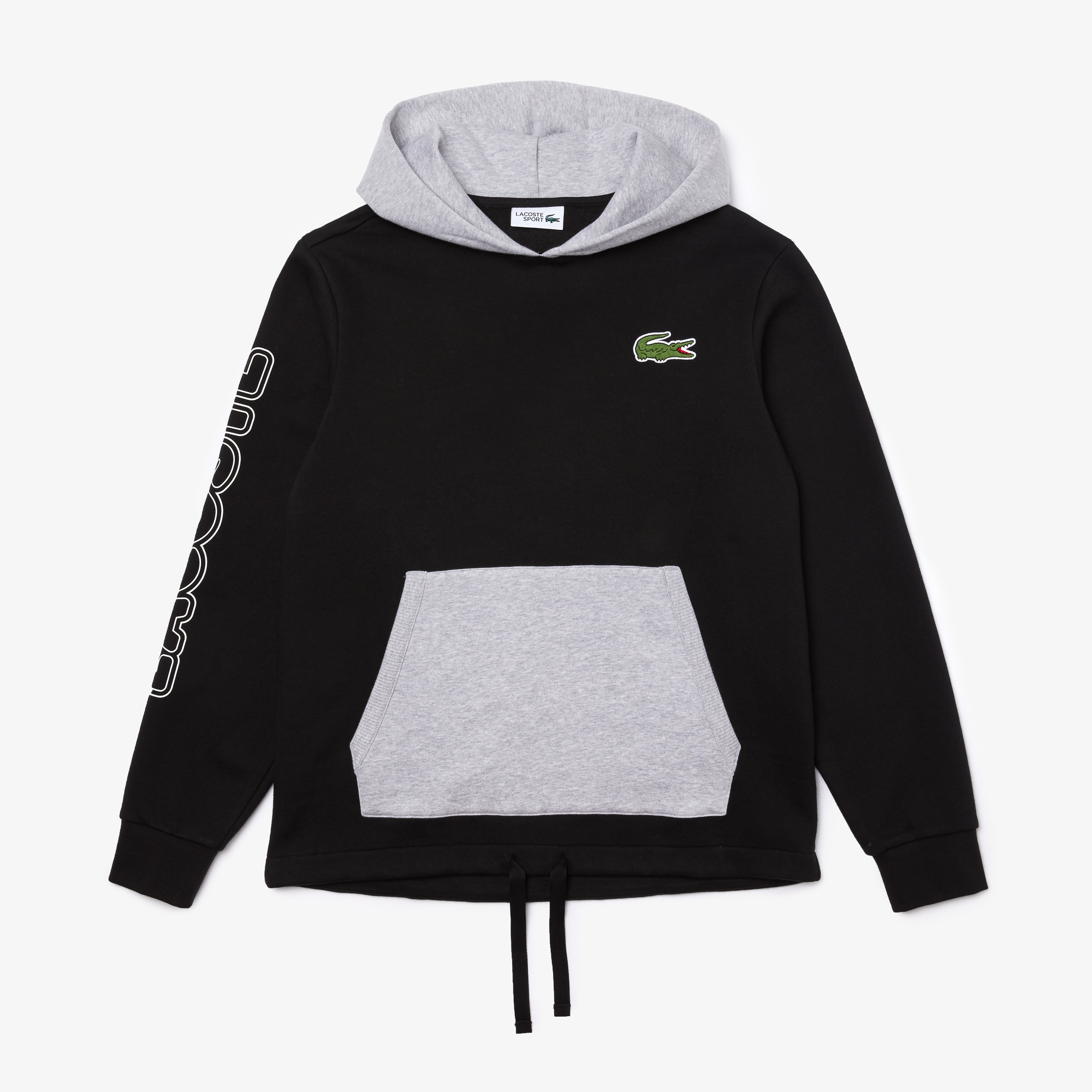lacoste men's hooded fleece sweatshirt