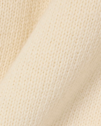 Badge Accent Wool Polo Collar Sweater