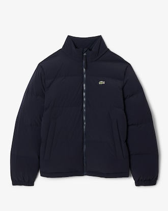 Water-Repellent Hooded Down Jacket