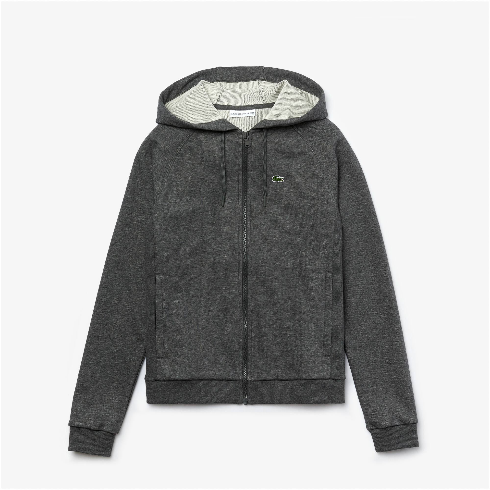 Lacoste Women's Lacoste SPORT Fleece Zip Tennis Hoodie 3614039991146