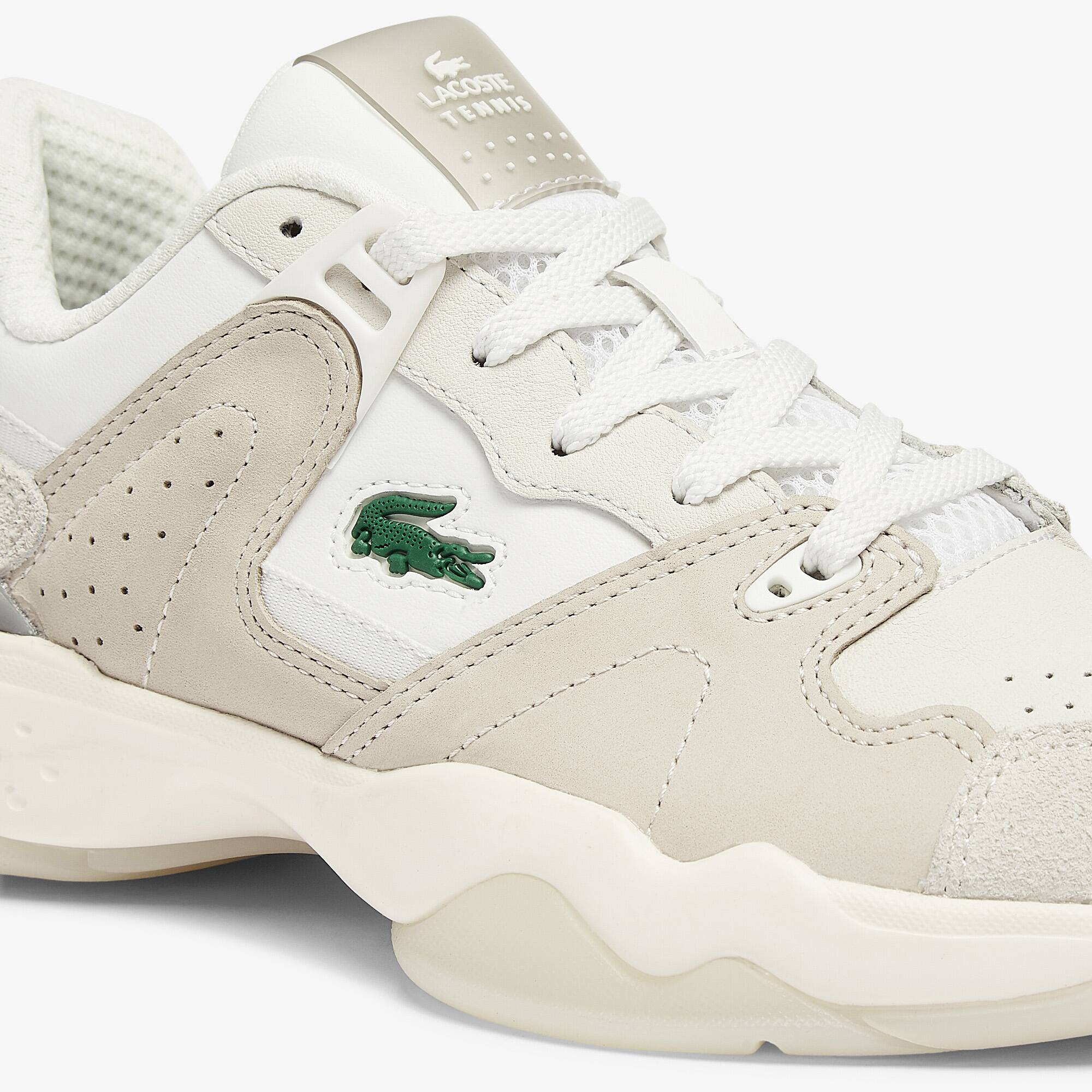 Women's T-Point Nubuck Leather Trainers | LACOSTE