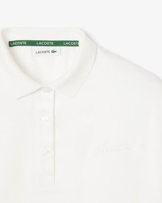 Long Sleeved Oversized Satin Polo Shirt