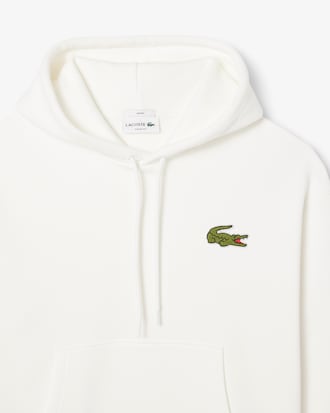 Loose Fit Badge Accent Hoodie