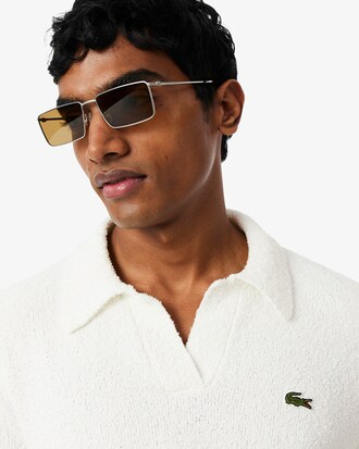 Classic Fit Boucl&eacute; Knit Polo Shirt