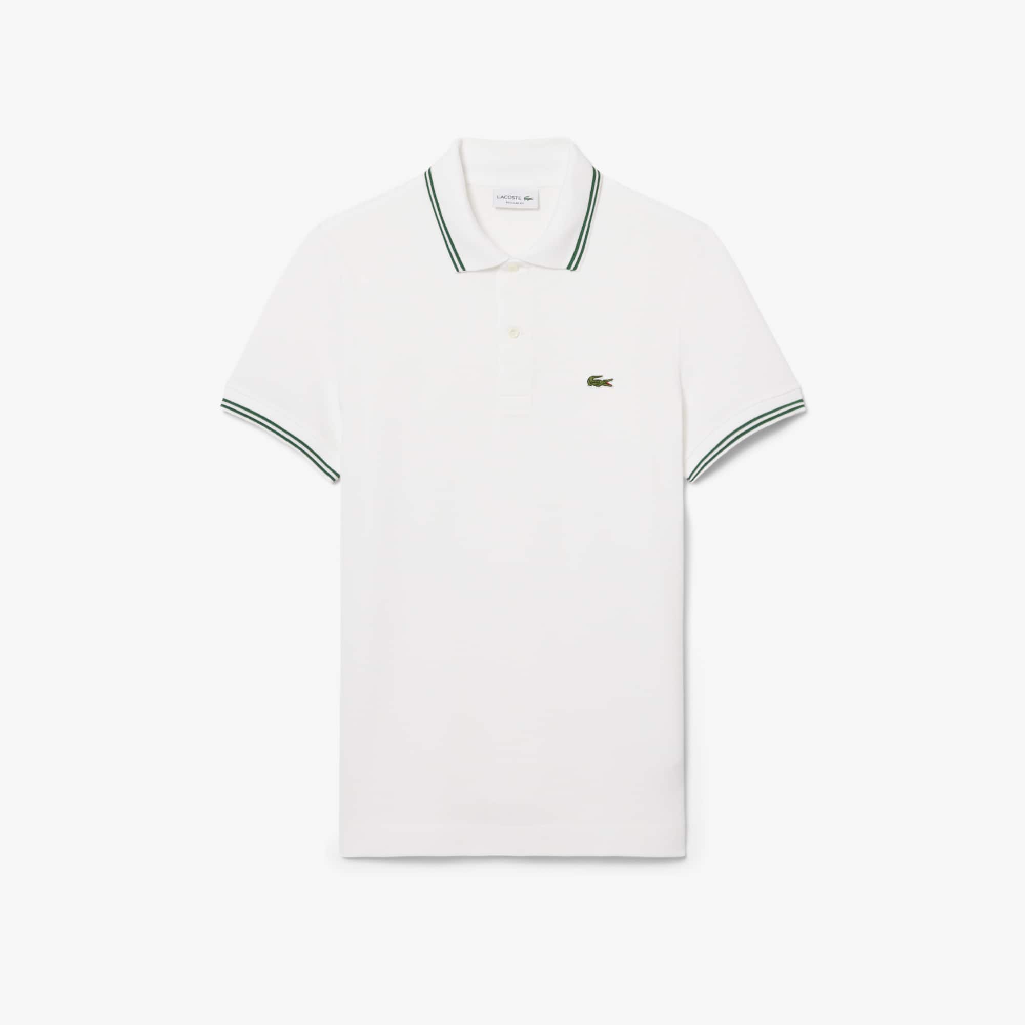 新品 LACOSTE x atmos 日本製 Polo White L Regular Fit Trim Accent L.12.12 Polo Shirt - Men's Short Sleeves