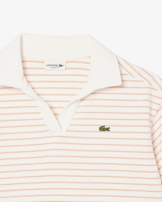 Striped Terry Polo Shirt
