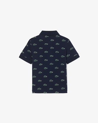 Printed Petit Piqué Polo Shirt