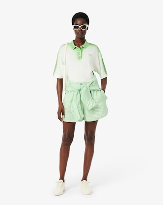 Loose Striped Linen Shorts