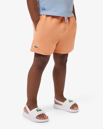 Monochrome Lined Swim Trunks