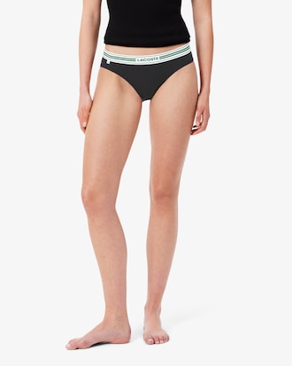 Contrast Waist Stretch Cotton Briefs