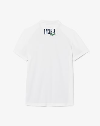 Colour-Block Printed Tennis Polo Shirt