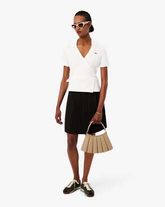 Stretch Mini Piqu&eacute; Wrap Polo Shirt