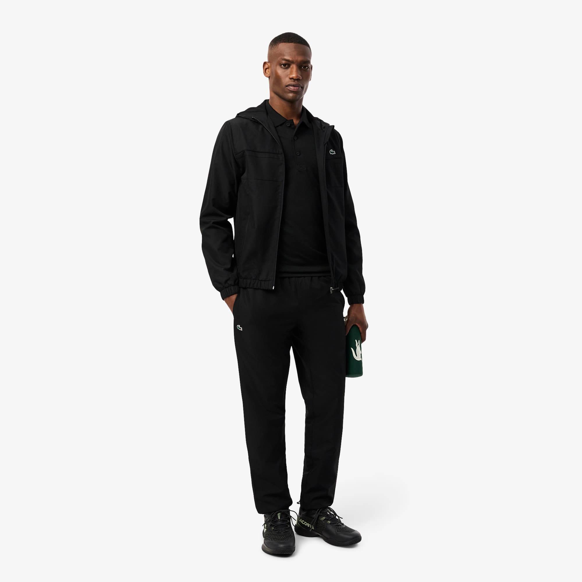 LACOSTE SPORT ブラックジャケット US S/M LACOSTE SPORT ブラックジャケット US S/M Black Lacoste Woven