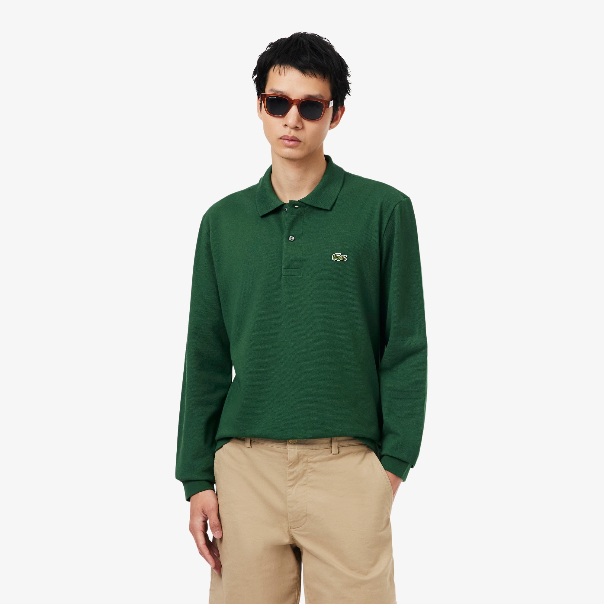 Classic Fit Long Sleeved L.12.12 Polo Shirt - Long Sleeves - New
