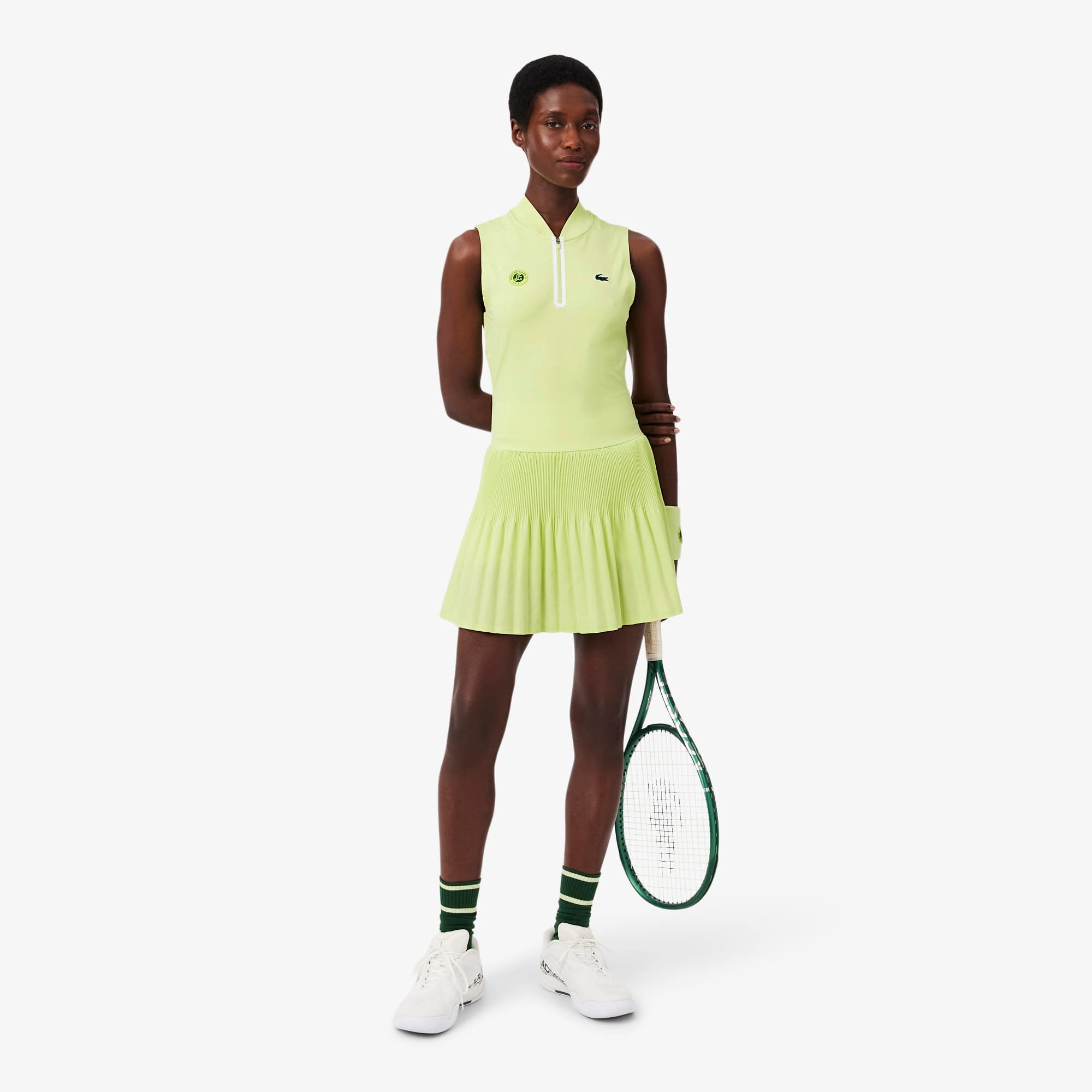 入手困難 LACOSTE Women's Tennis Dress Roland-Garros Edition Tennis Dress - Women's dresses & skirts