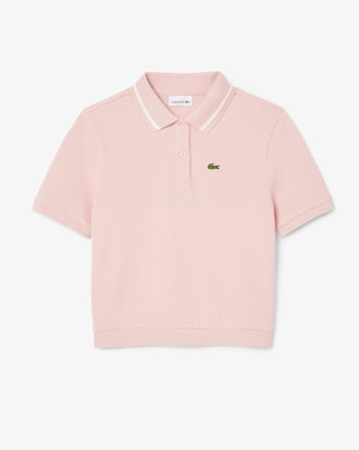 Pleat Back Petit Piqué Polo Shirt