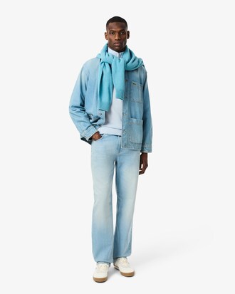 Zipped High Neck Cotton Sweater