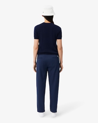 Straight Fit Cotton Gabardine Chino Pants