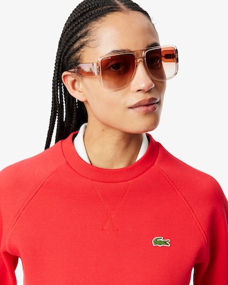 Crew Neck Piqué Sweatshirt