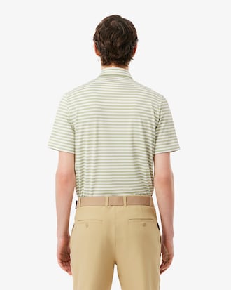 Regular Fit Ultra Dry Striped Golf Polo Shirt