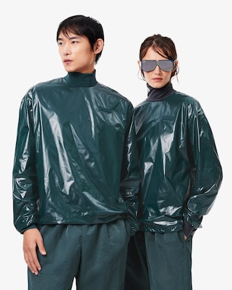 Runway Glossy Taffeta Sweatshirt