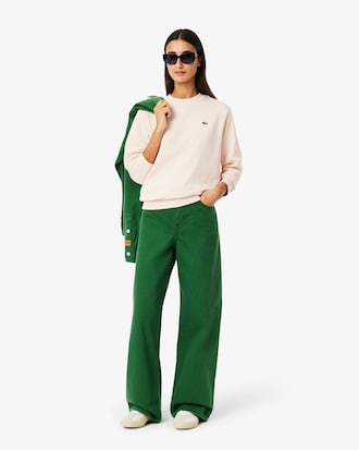 Relaxed Fit Fleece Crew Neck Sweatshirt