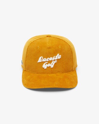 Embroidered Corduroy Golf Cap