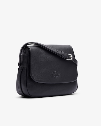 City Court Grain Leather Flap Close Bag
