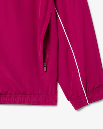 Sport Water-Repellent Trim Accent Track Jacket