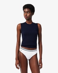 Cotton Stripe Waist String Briefs