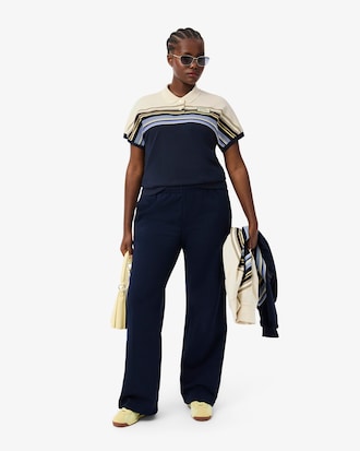 French Made Slim Fit Striped Polo Shirt