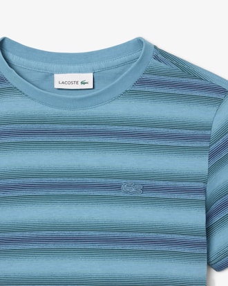 Striped Print Cotton T-shirt