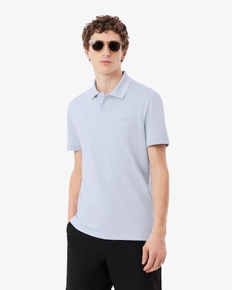 Slim Fit Jacquard Branded Piqu&eacute; Commuter Polo Shirt