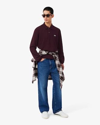 Classic Fit Long Sleeved L.12.12 Polo Shirt