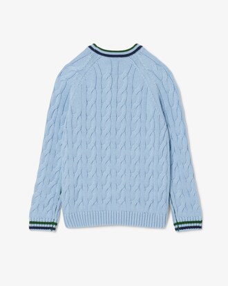 Cotton and Wool Crew Neck Sweater