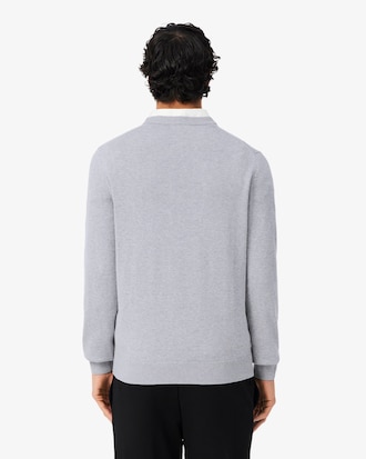 Monochrome Crew Neck Cotton Sweater